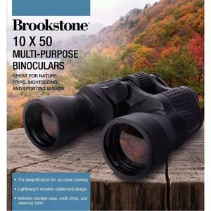Brookstone 10 X 50 Multi-purpose Binoculars NEW